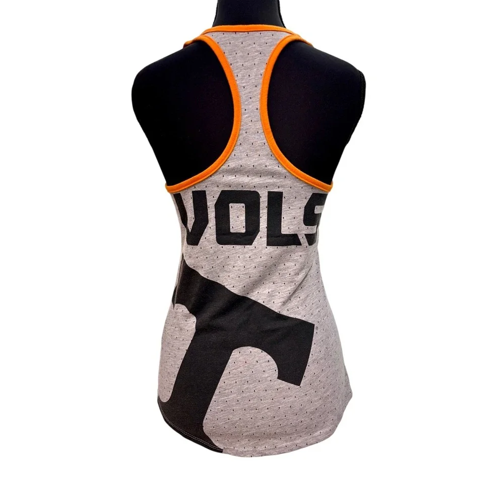 Nike Tennessee Volunteers Racerback Tank Top Gray Orange Trim Vols‎